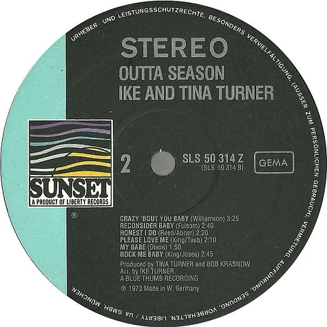 Ike & Tina Turner - Outta Season