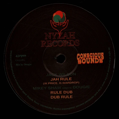 Jack Wilson, Mikey Shaw Meets Dougie / Jack Wilson, Sista Sara, Mikey Shaw Meets Dougie - Jah Rule, Rule Dub, Dub Rule / Give Life, Flute Chant, Life Dub