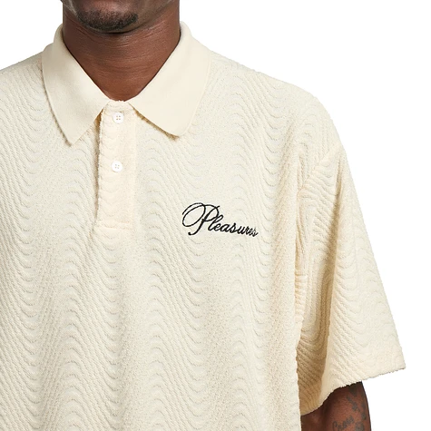 PLEASURES - Zen Terry Boxy Polo