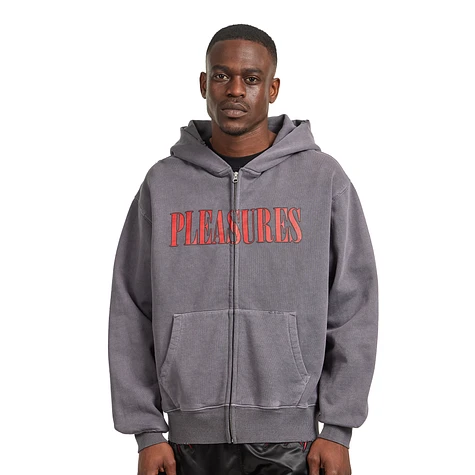 PLEASURES - Onyx Zip Up Hoodie