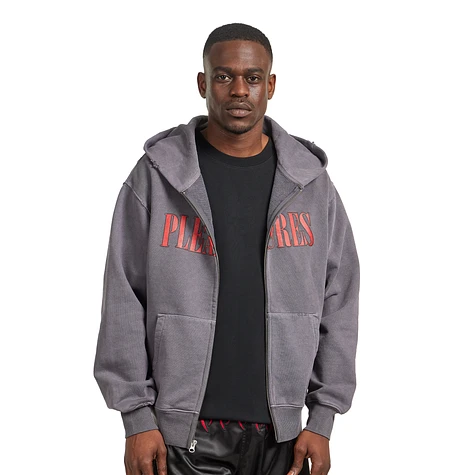 PLEASURES - Onyx Zip Up Hoodie