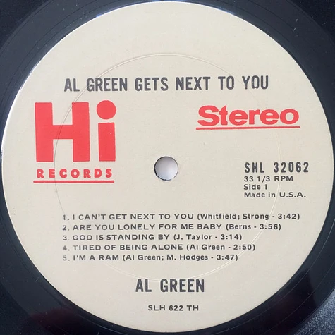 Al Green - Al Green Gets Next To You