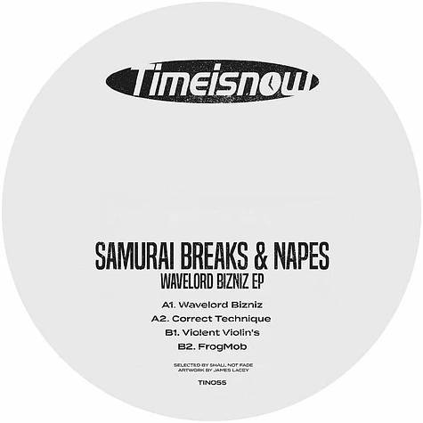 Samurai Breaks & Napes - Wavelord Bizniz Ep Marbled Blue Vinyl Edition