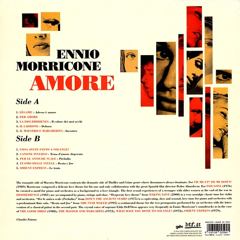 Ennio Morricone - Amore Clear Vinyl Ediiton