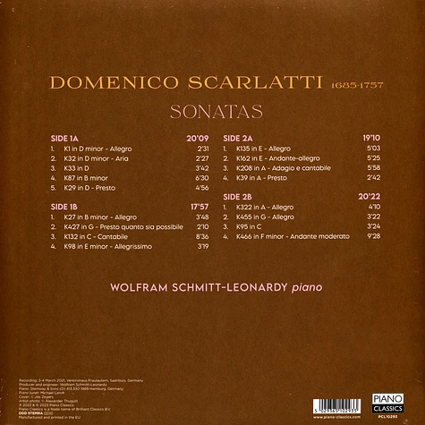 Wolfram Schmitt-Leonardy - Scarlatti:Sonatas