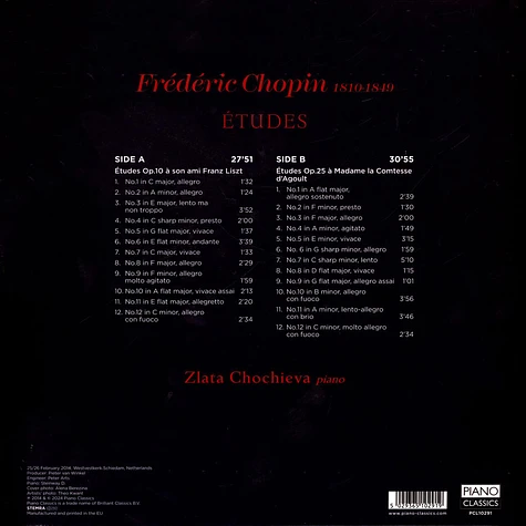 Zlata Chochieva - Chopin Etudes