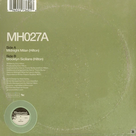 Eric Hilton Of Thievery Corporation - Midnight Milan Mint Green Vinyl Edition