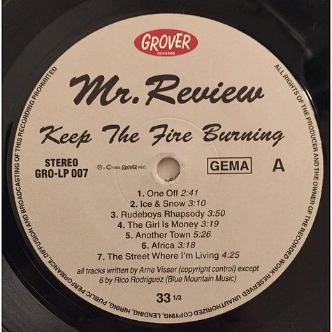 Mr. Review - Keep The Fire Burning