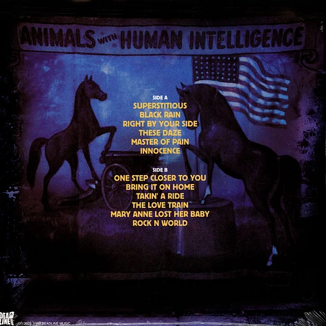 Enuff Z'nuff - Animals With Human Intelligence Blue Red Splatter Vinyl Edition