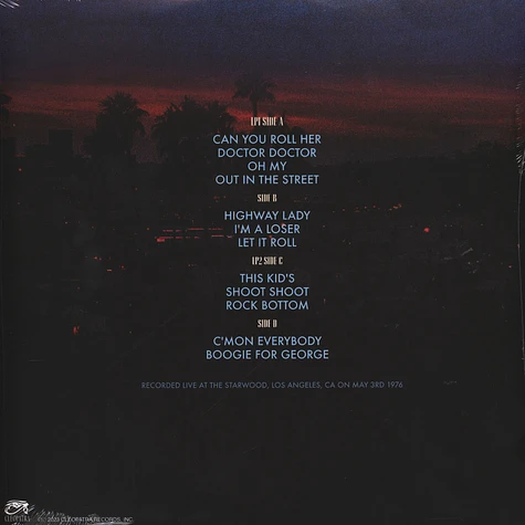 Ufo - Hollywood '76 Blue & Red Split With Black Splatter Vinyl Edition