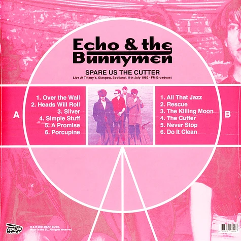 Echo & The Bunnymen - Spare Us The Cutter: Live At Tiffany's Glasgow 1983 Black Vinyl Edition