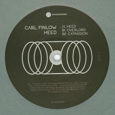 Carl Finlow - Heed Silver Colored Vinyl Edtion