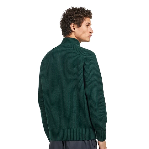 Lacoste - Carded Wool High Neck Zipped Sweater