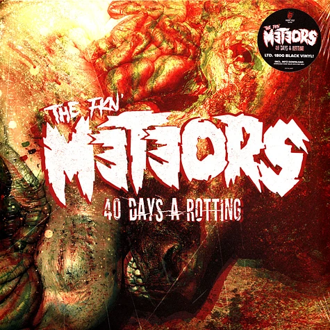 The Meteors - 40 Days A Rotting Black Vinyl Edition