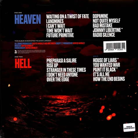 Sum 41 - Heaven :X: Hell Black u0026 Red Quads w/ Cyan Splatter Vinyl Edition -  Vinyl 2LP - 2024 - CZ - Original | HHV