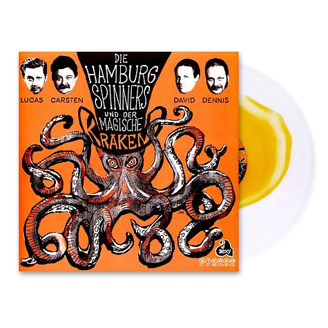 Hamburg Spinners (Carsten Erobique Meyer, David Nesselhauf, Dennis Rux, Lucas Kochbeck) - Der Magische Kraken HHV Exclusive Yolk Orange In Clear Vinyl Edition