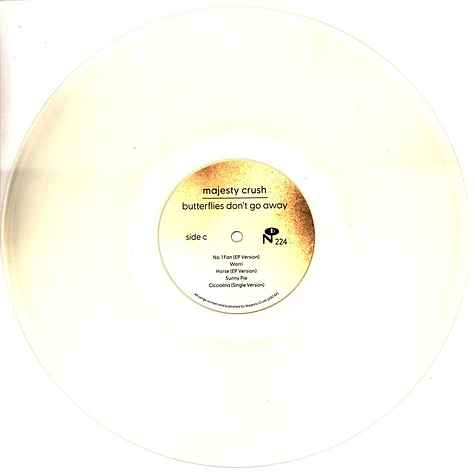 Majesty Crush - Butterflies Don't Go Away Ghost Of Fun Milky Clear Vinyl Edition