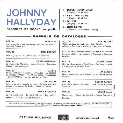 Johnny Hallyday - Concert De Rock