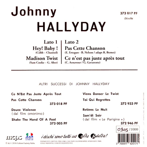 Johnny Hallyday - Madison Twist