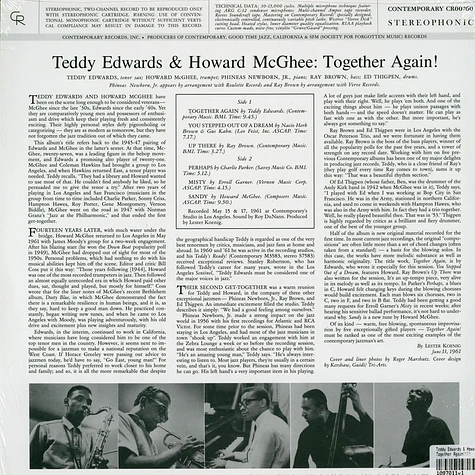 Teddy Edwards & Howard McGhee - Together Again!!!!