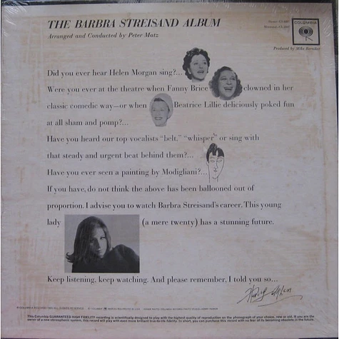 Barbra Streisand - The Barbra Streisand Album