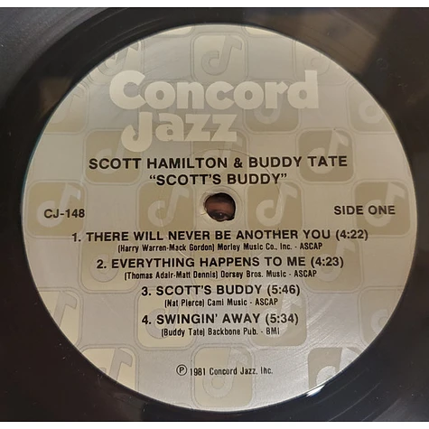 Scott Hamilton And Buddy Tate - Scott's Buddy