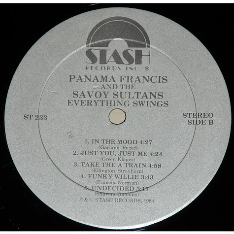Panama Francis And The Savoy Sultans - Everything Swings