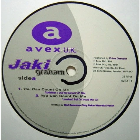 Jaki Graham - You Can Count On Me
