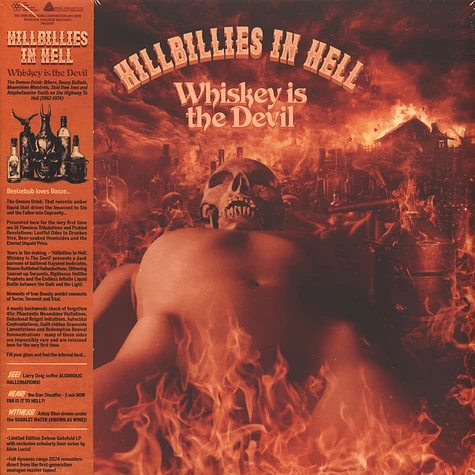 V.A. - Hillbillies In Hell: Whiskey Is The Devil The Demon Drink: Bikers, Boozy Ballads, Moonshine Minstrels And Skid Row Joes (1962-1972) Black Vinyl Record Store Day 2024 Edition