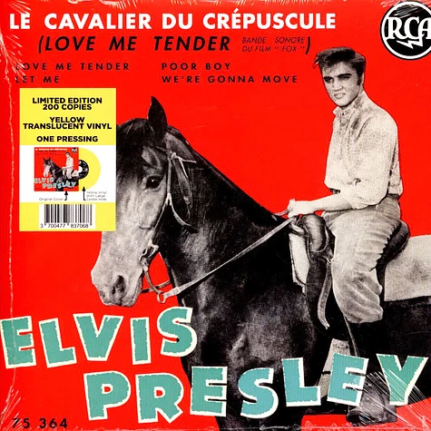 Elvis Presley - Le Cavalier Du Crepuscule Yellow Translucent Vinyl Edition
