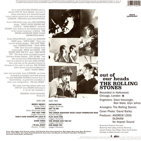 The Rolling Stones - Out Of Our Heads Us