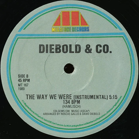 Diebold & Co. Featuring Kim Cataluna - The Way We Were