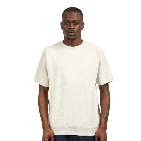 Beams Plus Sweat Short Sleeve Cut-Off (Oatmeal) HHV