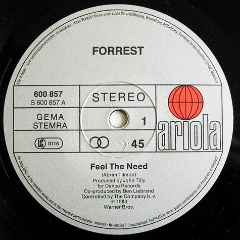 Forrest - Feel The Need