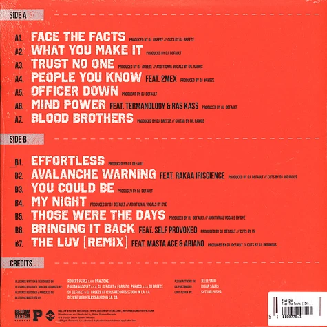 Pawz One - Face The Facts (10th Year Anniversary Edition) Red Vinyl Edition