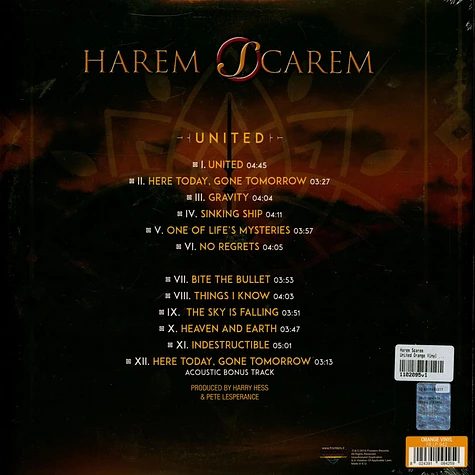 Harem Scarem - United Orange Vinyl Edition