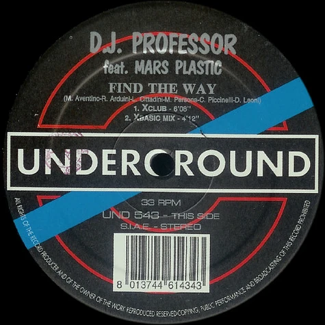 DJ Professor Feat. Mars Plastic - Find The Way (Remixes)