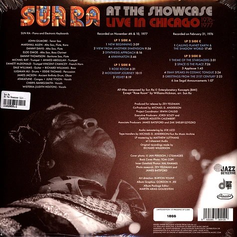 Sun Ra - At The Showcase (Live In Chicago 1977) Record Store Day 2024 Vinyl Edition