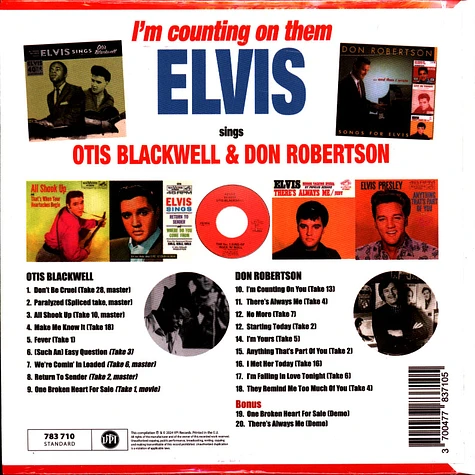 Elvis Presley - I'm Counting On Them Record Store Day 2024 CD Edition