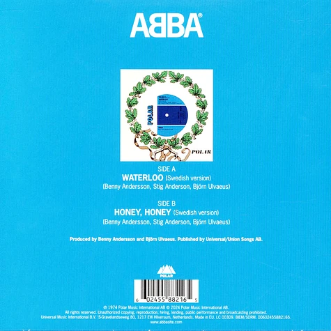 ABBA - Waterloo Limited Swedish Version Picture Disc Edition