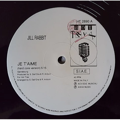 Jill Rabbit - Je T'Aime / Sexual Identity