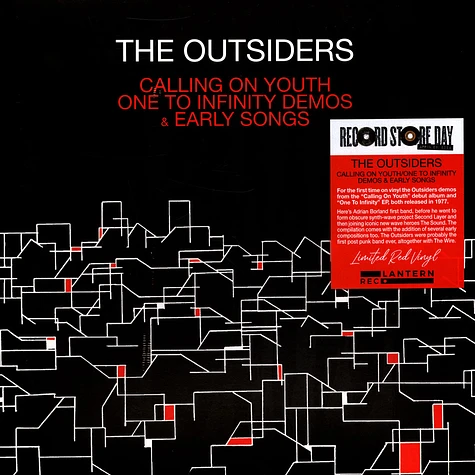 The Outsiders - Calling On Youth - One To Infinity Demos & Early Songs Record Store Day 2024 Red Vinyl Edtion