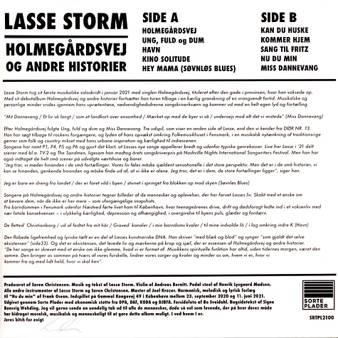 Lasse Storm - Holmegårdsvej Og Andre Historier