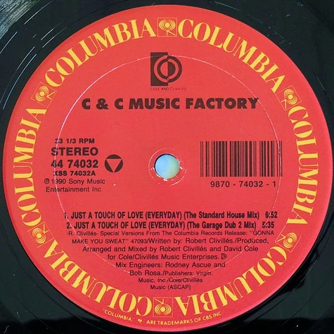 C + C Music Factory - Just A Touch Of Love