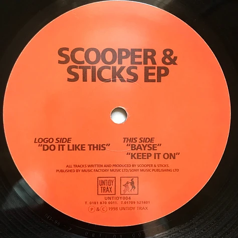 Scooper & Sticks - Scooper & Sticks EP