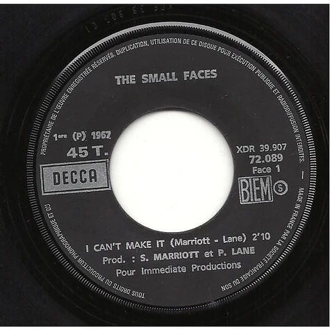 Small Faces - I Can't Make It