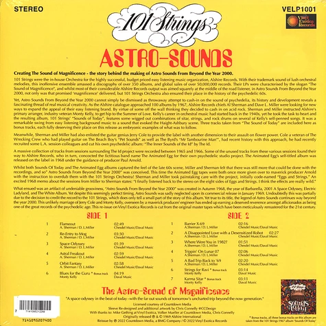 101 Strings - Astro-Sounds From Beyond The Year 2000 Record Store Day 2024 Blue Vinyl Edition
