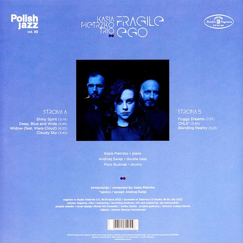 Kasia Pietrzko Trio - Fragile Ego Blue Vinyl Edtion