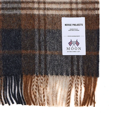 Norse Projects x Moon - Moon Checked Lambswool Scarf