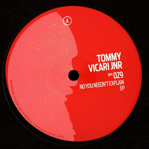 Tommy Vicari Jnr - No You Needn't Explain EP